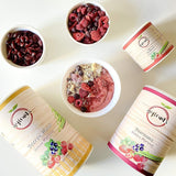 myfruits mix frutti di bosco, 300g, mix frutta e frutti di bosco liofilizzati, senza zuccheri aggiunti, fragole, lamponi, ribes rosso, mix frutta secca Prodotti disidratati Naty Shop