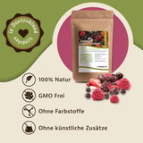 Mynatura Mix colorato di frutti di bosco liofilizzati I Mix di frutta I Lamponi I Ribes nero I Fragole I Snack alla frutta I Vegan I 350g Prodotti disidratati Naty Shop