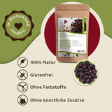 Ciliegie dolci, essiccate e senza semi Mynatura I Senza zucchero I Frutta secca I Senza additivi I Cottura al forno I Ciliegie I Snack I Muesli I Vegan I Busta (1x 1000g) Prodotti disidratati Naty Shop