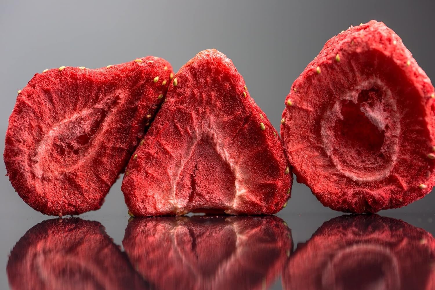 Mynatura fragole a fette liofilizzate I verdura I al naturale I frutta secca I frutta I - leggermente essiccata (1 x 350g) Prodotti disidratati Naty Shop
