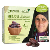 NABALI FAIRKOST FOR ALL Datteri Medjool Medjoul dalla Palestina - 100% naturale vegano aromatico tradizionale fresco e orientale I senza conservanti 5 kg (1 confezione), Piccolo/Medio Prodotti disidratati Naty Shop 1 kg (1 confezione), Grande/Jumbo