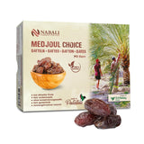 NABALI FAIRKOST FOR ALL Medjoul - Datteri Medjool Scelta I - 100% naturali aromatici freschi orientali morbidi I dolci come il miele e caramellati I Origine: Palestina I (1x1KG) Prodotti disidratati Naty Shop 5 kg (1 confezione)