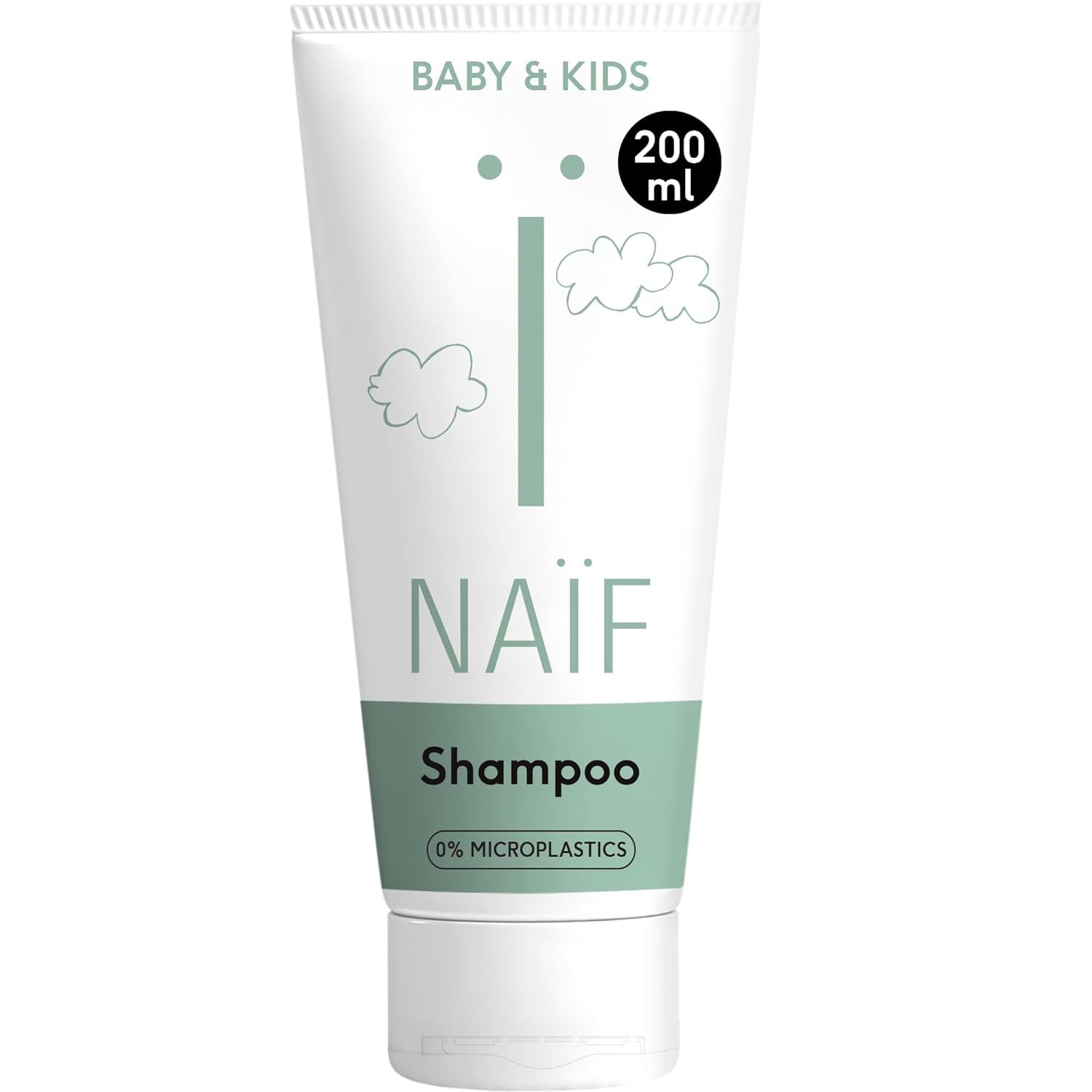 Naïf - Shampoo curativo - per neonati e bambini - Shampoo per bambini con ingredienti naturali - 100% vegano - 0% SLES - Senza microplastiche, siliconi e parabeni - 200 ml Bambini - Bagno e Cura della Pelle Naty Shop M