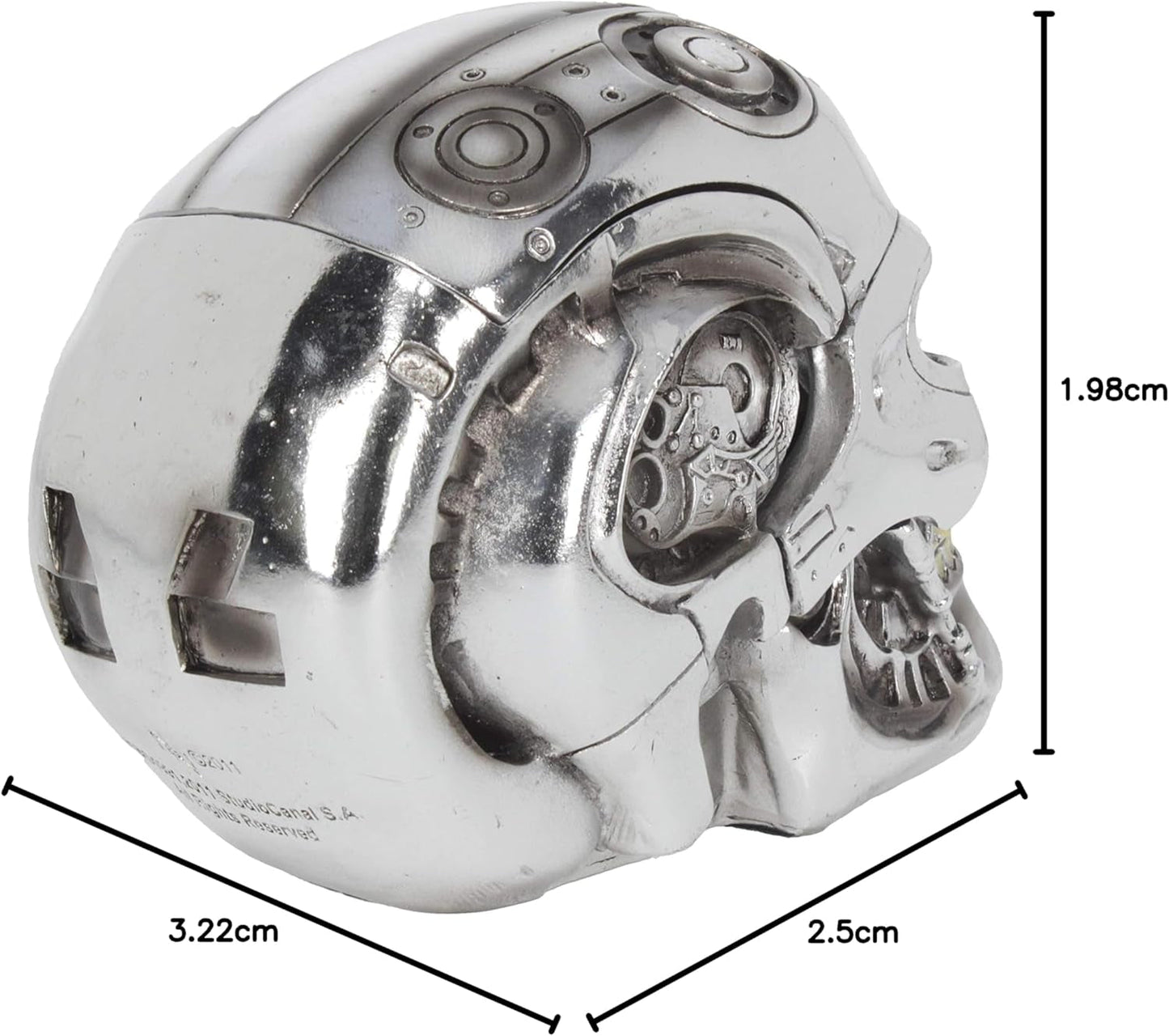Nemesis Now, Scatola a T, 18 cm, Argento, Resina, Taglia Unica Statuette e Sculture Naty Shop