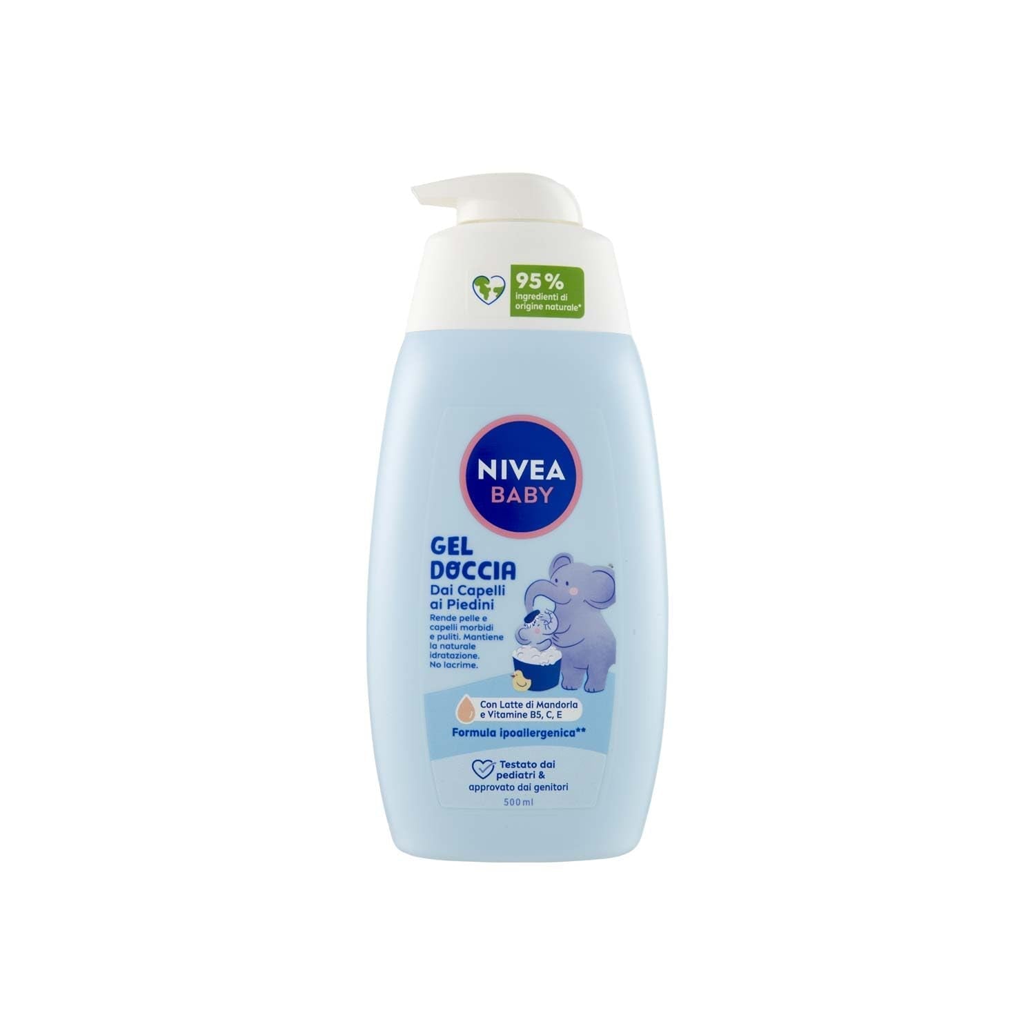 NIVEA BABY gel doccia per peli delle gambe 500 ml, bagnoschiuma per bambini per pelle e capelli morbidi e puliti, bagno per bambini con protezione antistrappo, shampoo idratante e morbido per bambini Bambini - Bagno e cura della pelle Naty Shop Titolo predefinito