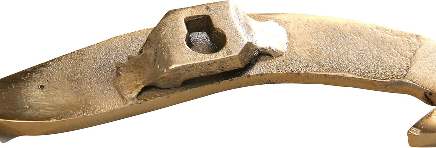 Decorazione da parete con uccellini (oro, decorazioni murali in metallo, motivo nautico, decorazione murale per corridoio/soggiorno/sala da pranzo) 1011623 Naty Shop Statue e sculture
