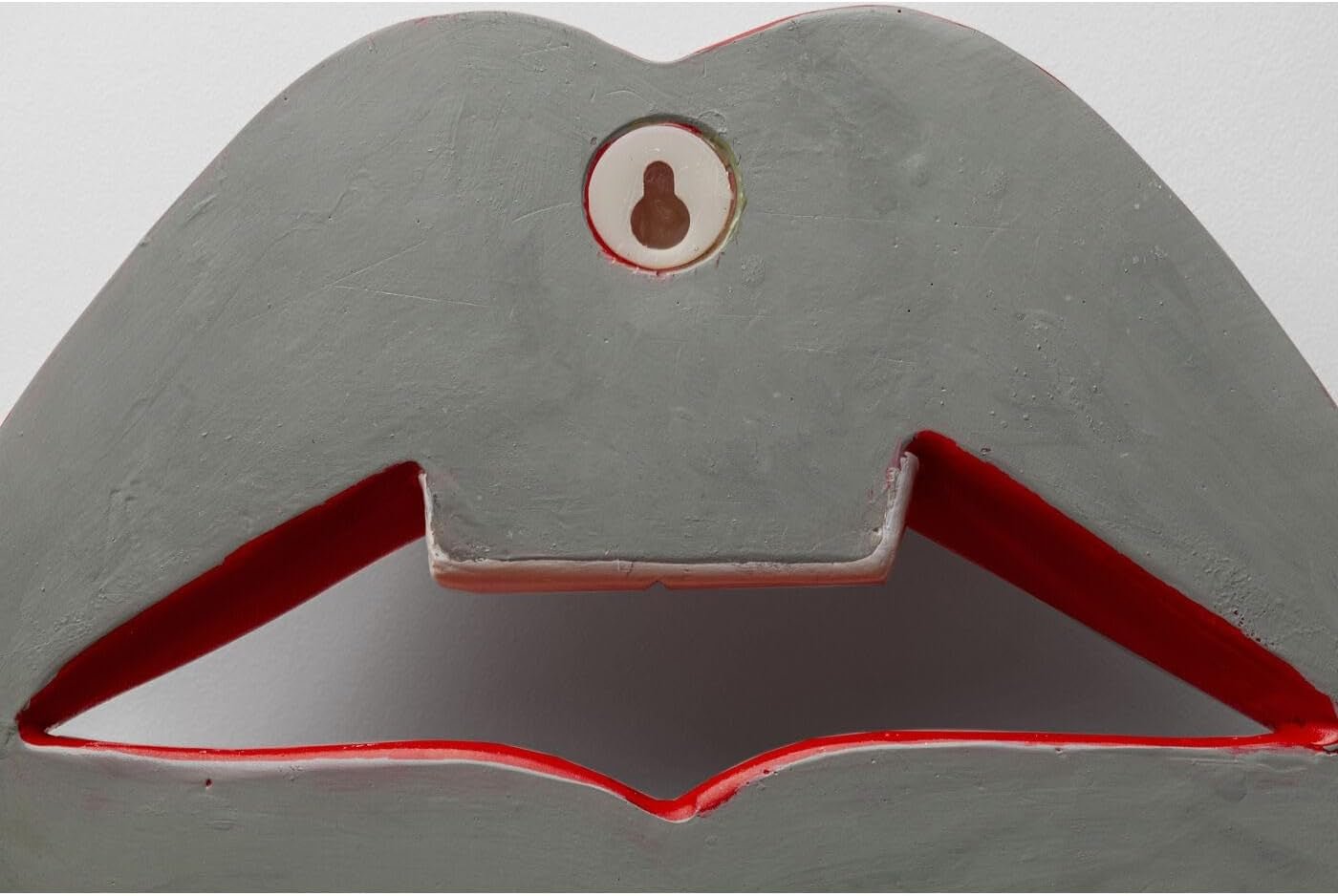 Oggetto da parete Lips, rosso, moderno, oggetto decorativo, motivo labbra, decorazione per la stanza, decorazione per mensola, accessorio, soggiorno, ingresso, ufficio, camera da letto, 30 x 23 x 8 cm (A/L/P) Statuette e sculture Naty Shop