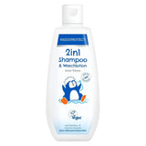 PAEDIPROTECT 2in1 shampoo e lozione lavante per neonati e bambini 200 ml, detersione delicata e capelli senza profumo e microplastiche, il bagnoschiuma idrata la pelle secca e sensibile, anche per adulti Bambini - Bagno e Cura della Pelle Naty Shop White 200 Ml (1 confezione)