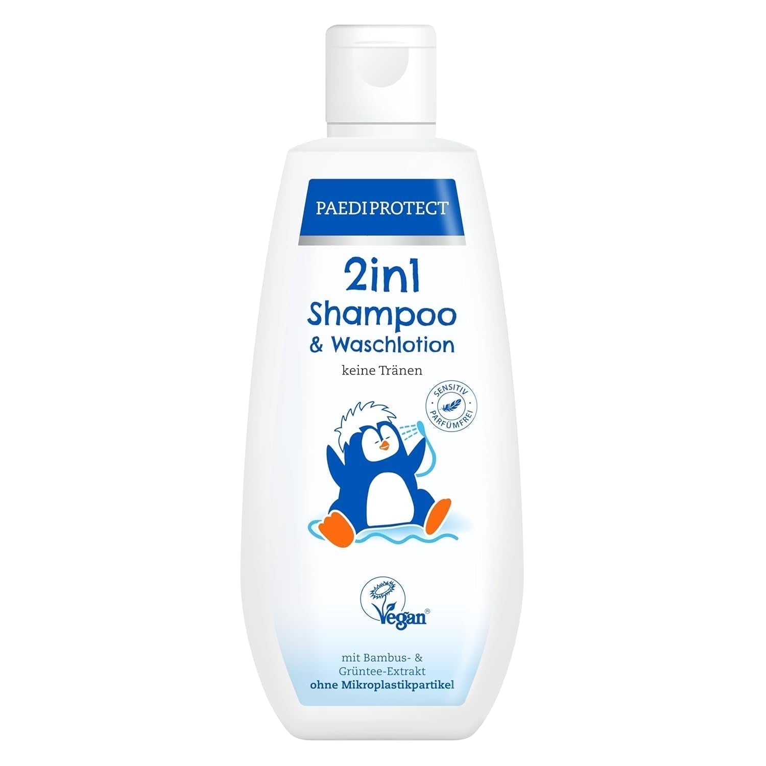 PAEDIPROTECT 2in1 shampoo e lozione lavante per neonati e bambini 200 ml, detersione delicata e capelli senza profumo e microplastiche, il bagnoschiuma idrata la pelle secca e sensibile, anche per adulti Bambini - Bagno e Cura della Pelle Naty Shop White 200 Ml (1 confezione)