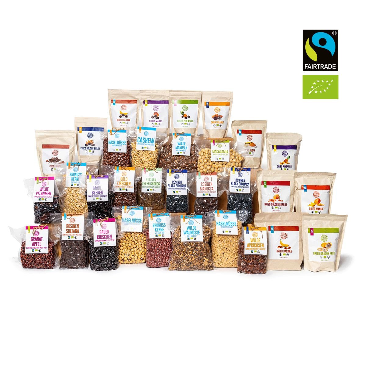 PAKKA - Ciliegie del commercio equo e solidale essiccate al sole 750g, Ciliegie biologiche raccolte selvatiche, non zuccherate, non zuccherate direttamente da piccoli agricoltori di Samarcanda, Uzbekistan, Vegan, 750g Naty Shop Prodotti disidratati