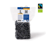 PAKKA - Uva passa biologica Fairtrade Black Beauty 600gr, uva nera biologica, senza semi, essiccata al sole, senza olio, quindi appiccicosa, non solforata, direttamente da piccoli agricoltori a Samarcanda in Uzbekistan Prodotti disidratati Naty Shop