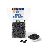 PAKKA - Uva passa biologica Fairtrade Black Beauty 600gr, uva nera biologica, senza semi, essiccata al sole, senza olio, quindi appiccicosa, non solforata, direttamente da piccoli agricoltori di Samarcanda in Uzbekistan Prodotti disidratati Naty Shop Variante 1: 600 G (confezione da 1)