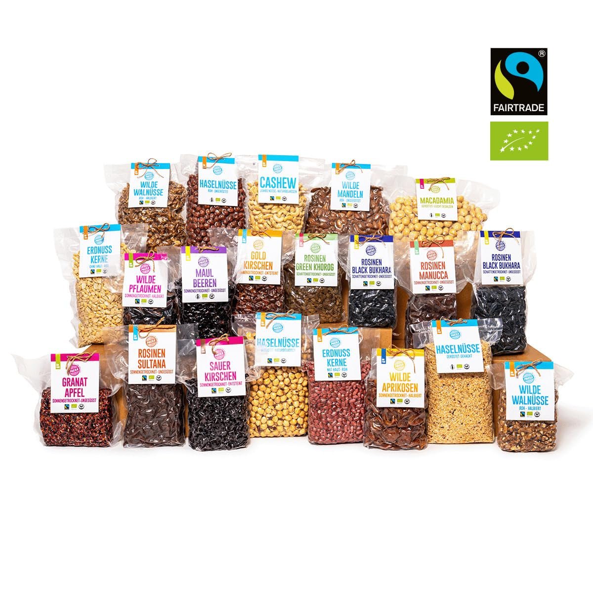 PAKKA - Uva passa biologica Fairtrade Black Beauty 600gr, uva nera biologica, senza semi, essiccata al sole, senza olio, quindi appiccicosa, non solforata, direttamente da piccoli agricoltori a Samarcanda in Uzbekistan Prodotti disidratati Naty Shop