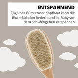 PARSA Beauty spazzola per capelli per bambini con pelo di capra - spazzola per capelli per bambini in legno di faggio certificato FSC® - spazzola per la cura dei peli fini di bambini - spazzola per bambini Bambini - Bagno e cura della pelle Naty Shop