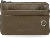 Portafoglio da uomo Pepe Jeans adge Naty Shop Portafoglio color kaki con badge