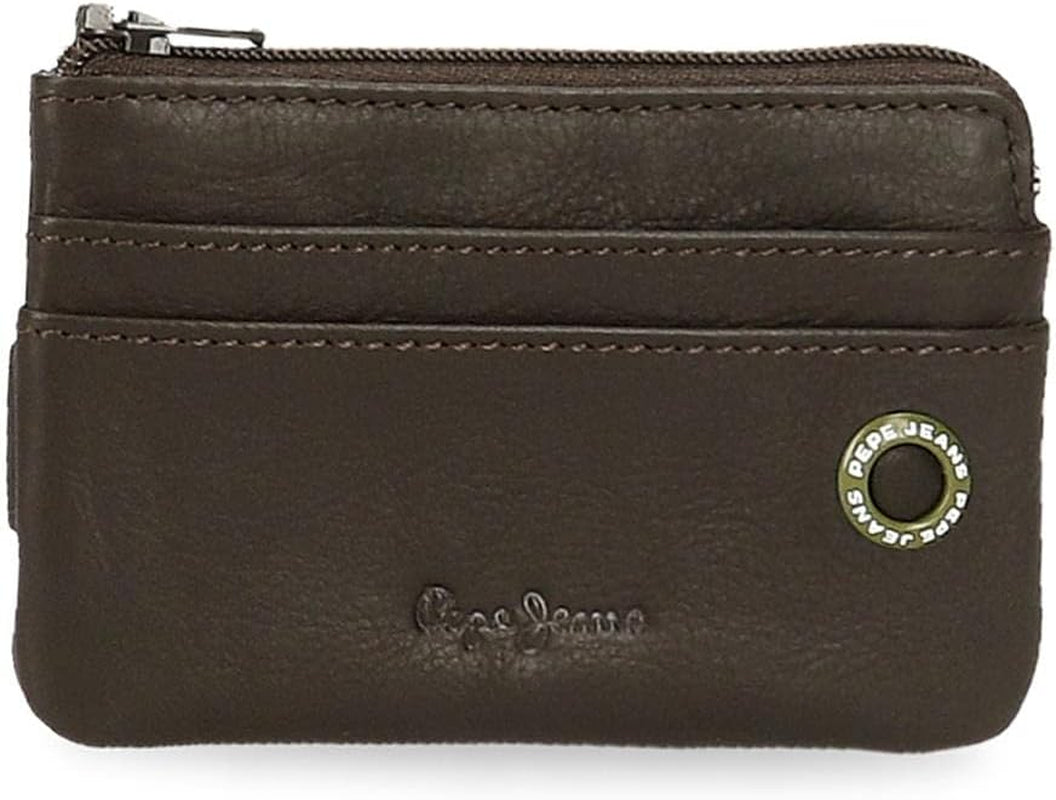 Pepe Jeans adge Portafoglio da uomo Naty Shop Portafoglio marrone con badge