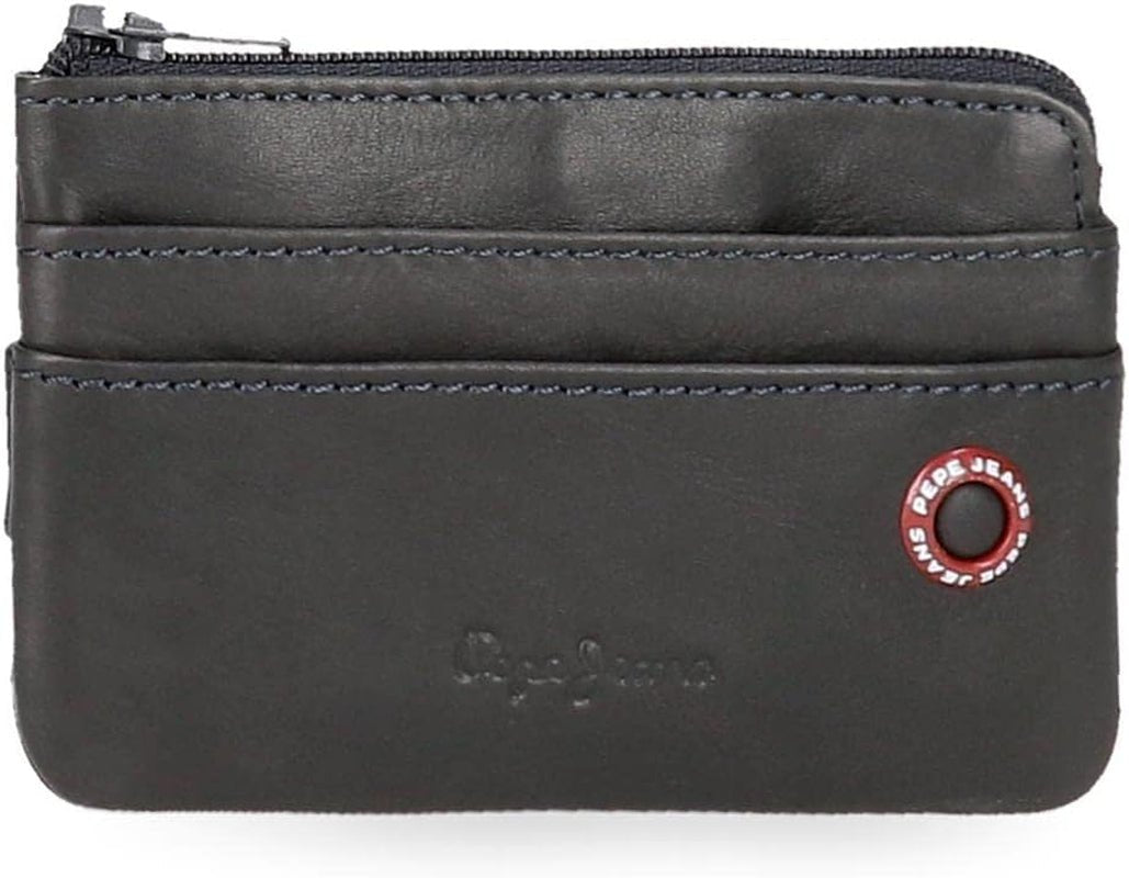 Pepe Jeans adge Portafoglio Uomo Naty Shop Portafoglio blu scuro con badge