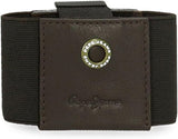 Pepe Jeans adge Portafoglio Uomo Naty Shop Marrone Porta carte in gomma