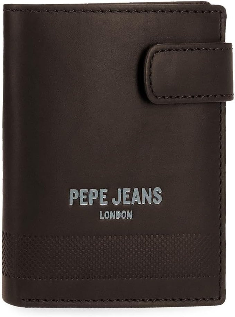 Pepe Jeans Portafogli profondi, portamonete, portafogli, ecopelle casual. Da Joumma Borse Portafoglio da donna Naty Shop Portafoglio con clic marrone