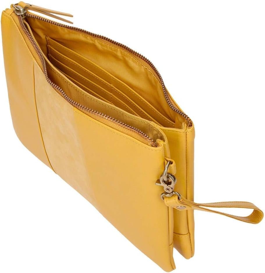 Pepe Jeans Portafoglio doppio Borsa gialla 27x17x2 cm Portafoglio in pelle da donna Naty Shop