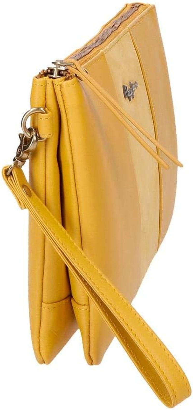 Pepe Jeans Portafoglio doppio Borsa gialla 27x17x2 cm Portafoglio in pelle da donna Naty Shop