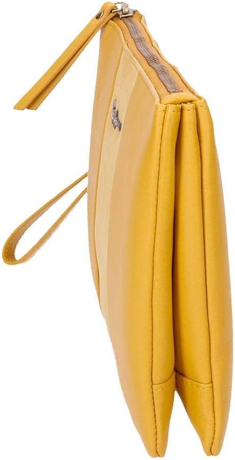Pepe Jeans Portafoglio doppio Borsa gialla 27x17x2 cm Portafoglio in pelle da donna Naty Shop
