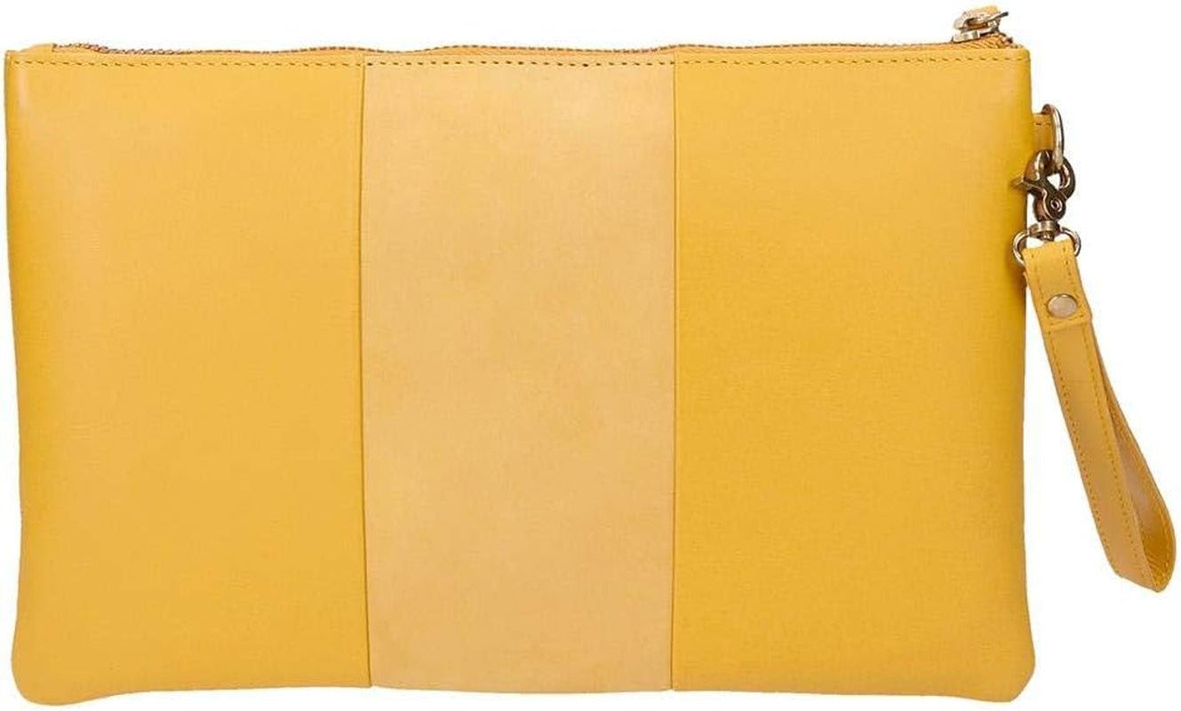 Pepe Jeans Portafoglio doppio Borsa gialla 27x17x2 cm Portafoglio in pelle da donna Naty Shop