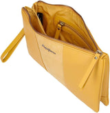 Pepe Jeans Portafoglio doppio Borsa gialla 27x17x2 cm Portafoglio in pelle da donna Naty Shop