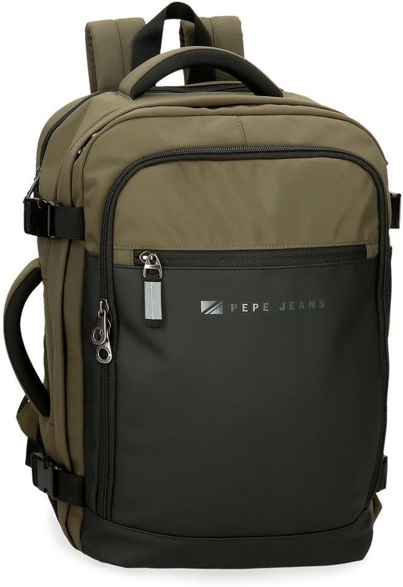 Pepe Jeans Borsa a tracolla Jarvis piccola verde 15x19,5x6 cm poliestere con dettagli in ecopelle Valigie e attrezzatura da viaggio Naty Shop Zaino cabina Verde scuro