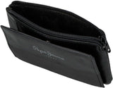 Pepe Jeans Joumma Bags Borsa doppia, Nero, 11 x 7 x 1,5 cm, Pelle, Nero, Taglia unica, Portafoglio Portafoglio da uomo Naty Shop