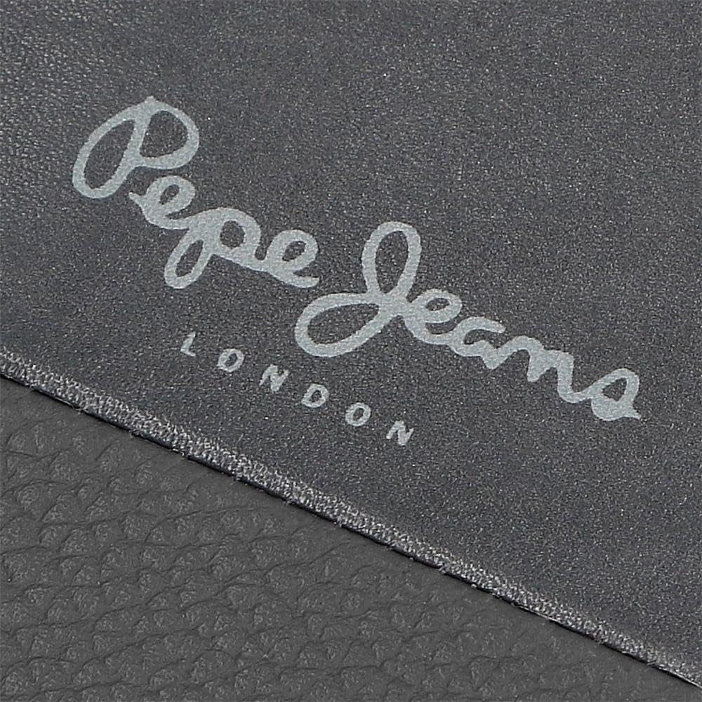 Pepe Jeans Joumma Bags Borsa doppia, Nero, 11 x 7 x 1,5 cm, Pelle, Nero, Taglia unica, Portafoglio Portafoglio da uomo Naty Shop