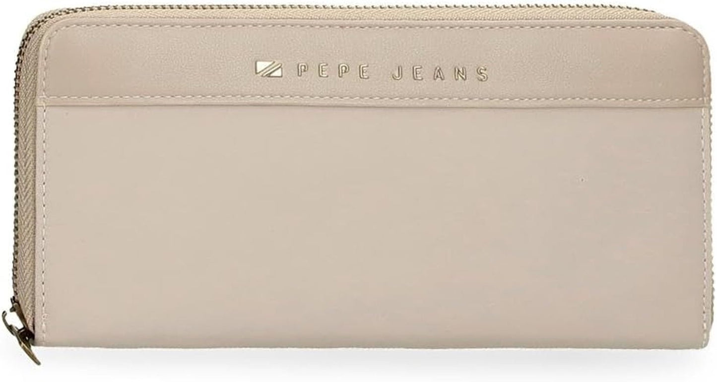 Pepe jeans Joumma Borse Morgan Zaino casual Borse da viaggio Beige Nero Ecopelle per donna Beige Taglia unica Portafoglio Donna Naty Shop Titolo predefinito