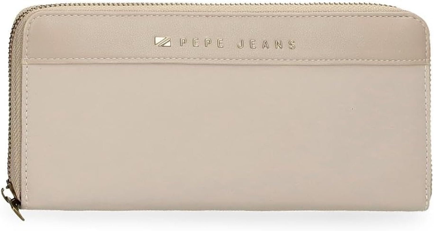 Pepe jeans Joumma Borse Morgan Zaino casual Borse da viaggio Beige Nero Ecopelle per donna Beige Taglia unica Portafoglio Donna Naty Shop Titolo predefinito