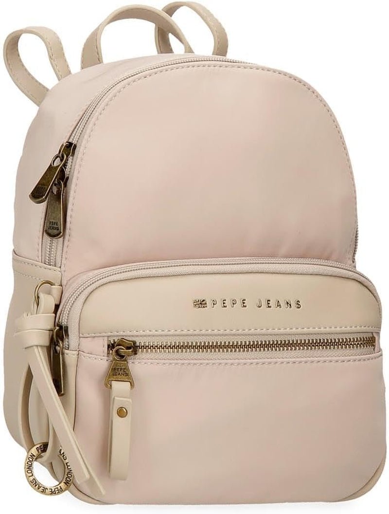 Pepe Jeans Morgan Zaini casual Borse da viaggio Beige Nero Ecopelle da donna di Joumma Borse Bagagli e viaggi Naty Shop Zaino beige 25
