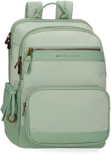 Pepe Jeans Morgan Zaini casual Borse da viaggio Beige Nero Ecopelle per donna di Joumma Borse Bagagli e attrezzatura da viaggio Naty Shop Zaino per PC verde