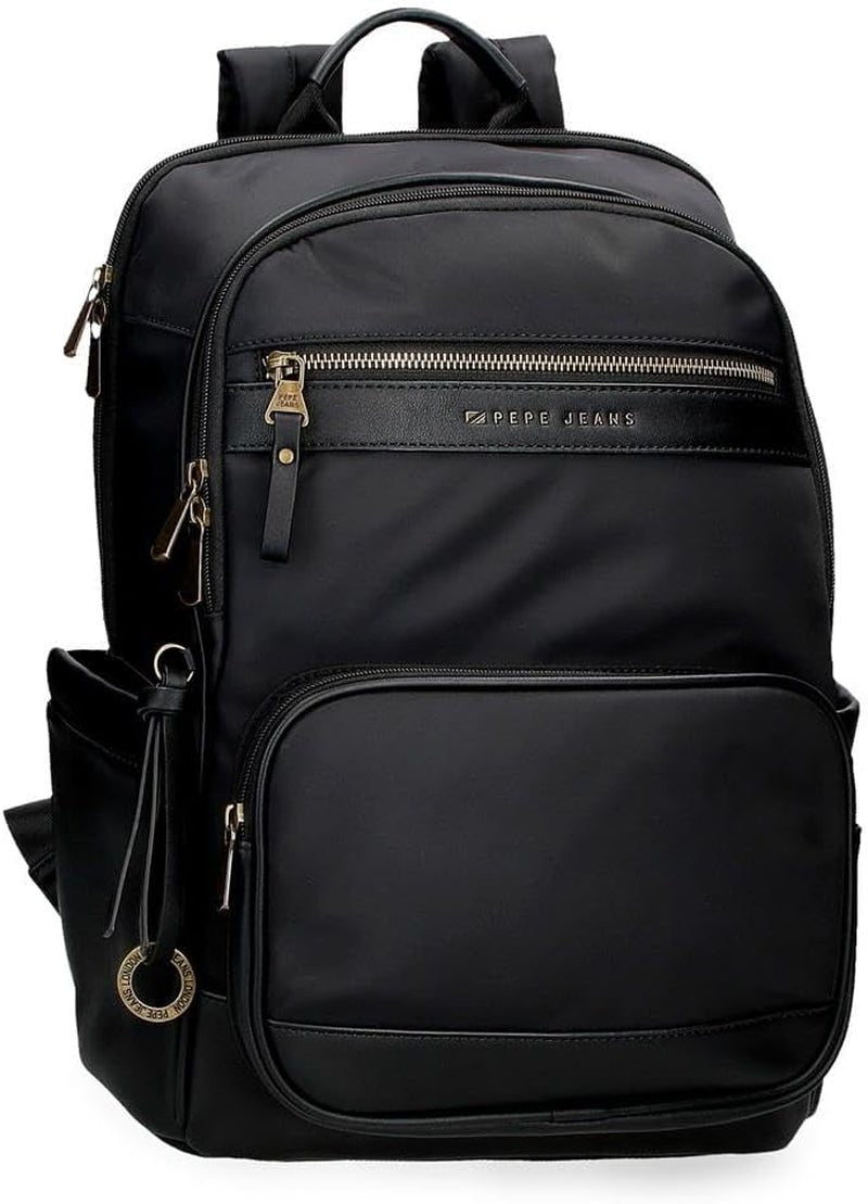 Pepe Jeans Morgan Zaini casual Borse da viaggio Beige Nero Ecopelle per donna di Joumma Borse Bagagli e attrezzatura da viaggio Naty Shop Zaino per PC nero