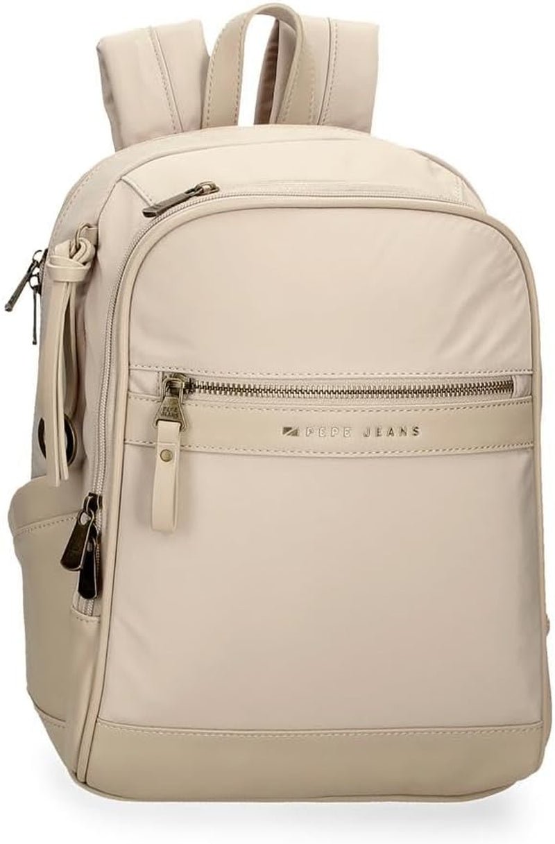 Pepe Jeans Morgan Zaini casual Borse da viaggio Beige Nero Ecopelle da donna di Joumma Borse Bagagli e viaggi Naty Shop Zaino beige