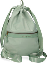 Pepe Jeans Morgan Zaini casual Borse da viaggio Beige Nero Ecopelle da donna di Joumma Borse Bagagli e viaggi Naty Shop Zaino verde con coulisse
