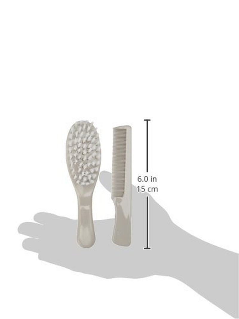 Spazzola e pettine, grigio Bambini - Bagno e Cura Naty Shop