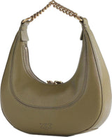 Pinko BRIOCHE HOBO Mini KALB MORB da donna, V62q_Green Thread-Antique Gold Borse Donna Naty Shop