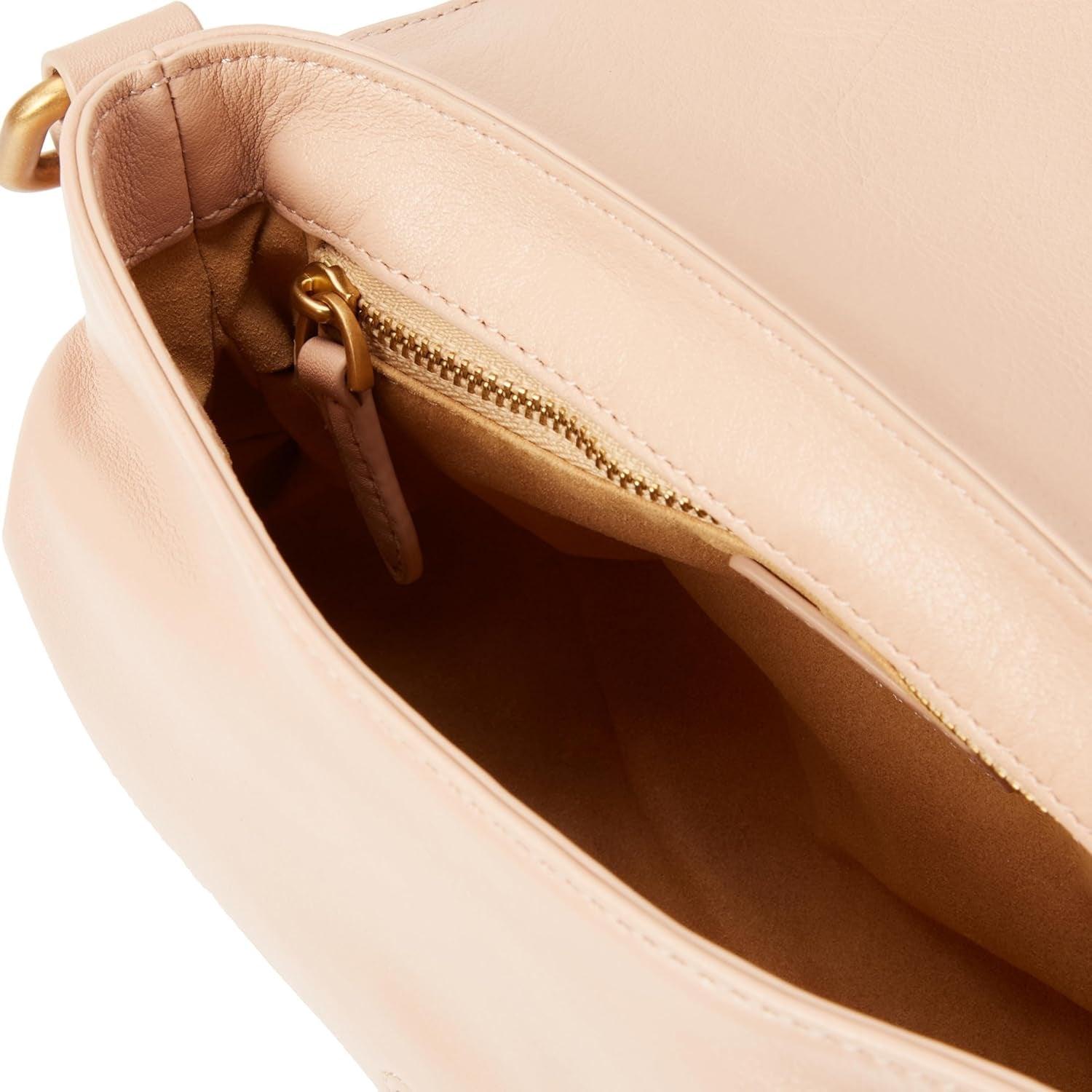 Pinko Borsa a spalla Jolene Mini Crystal Calf da donna, O81m_Chocolate Gold Borse Donna Naty Shop