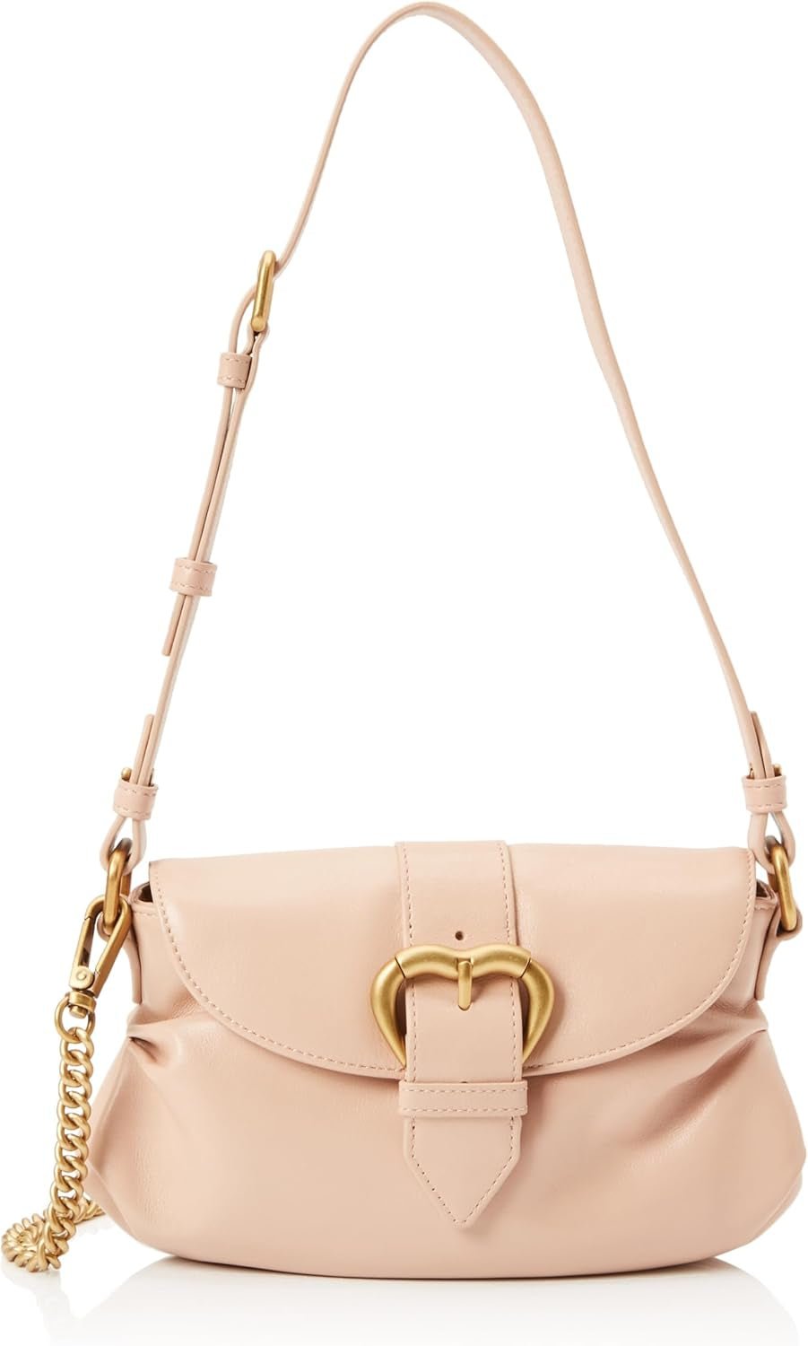 Pinko Borsa a spalla Jolene Mini Crystal Calf da donna, O81m_Chocolate Gold Borse da donna Naty Shop Default Title