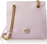 Pinko Shopper Donna Recycled Gate RECYCELTES Nylon + Borse Donna Naty Shop Y48Q_Tulipano Viola-Antico Oro