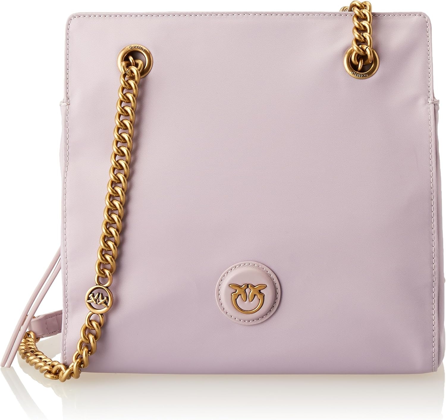 Pinko Shopper Donna Recycled Gate RECYCELTES Nylon + Borse Donna Naty Shop Y48Q_Tulipano Viola-Antico Oro