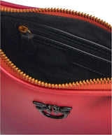 Borsa Pinko Half Moon mini in pelle colore sfumato, ya4l_Mult.fuchsia, arancione-nero Borse Donna Naty Shop