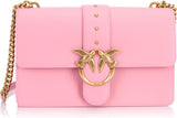Pinko Ladies Love One Classic Cl Calf Silk Borsa Donna Borse Naty Shop Rosa