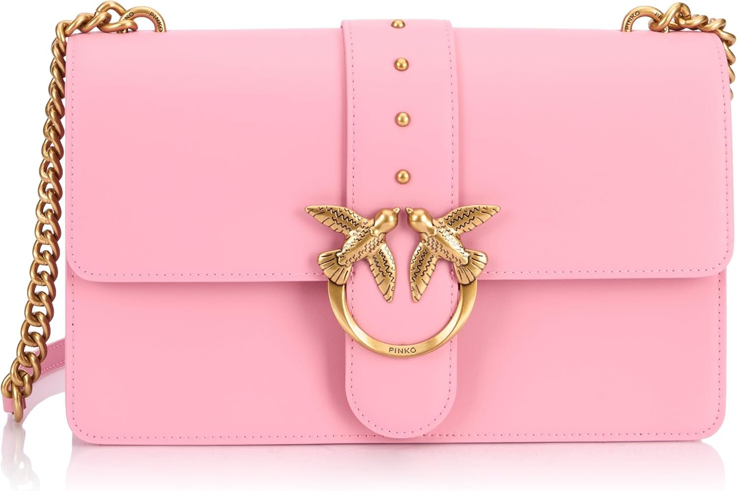 Pinko Ladies Love One Classic Cl Calf Silk Borsa Donna Borse Naty Shop Rosa