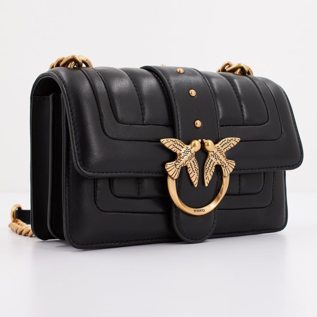Pinko Ladies Love One Mini Cl Single Side Sheep Nappa Line Quilt Bag Borse da Donna Naty Shop