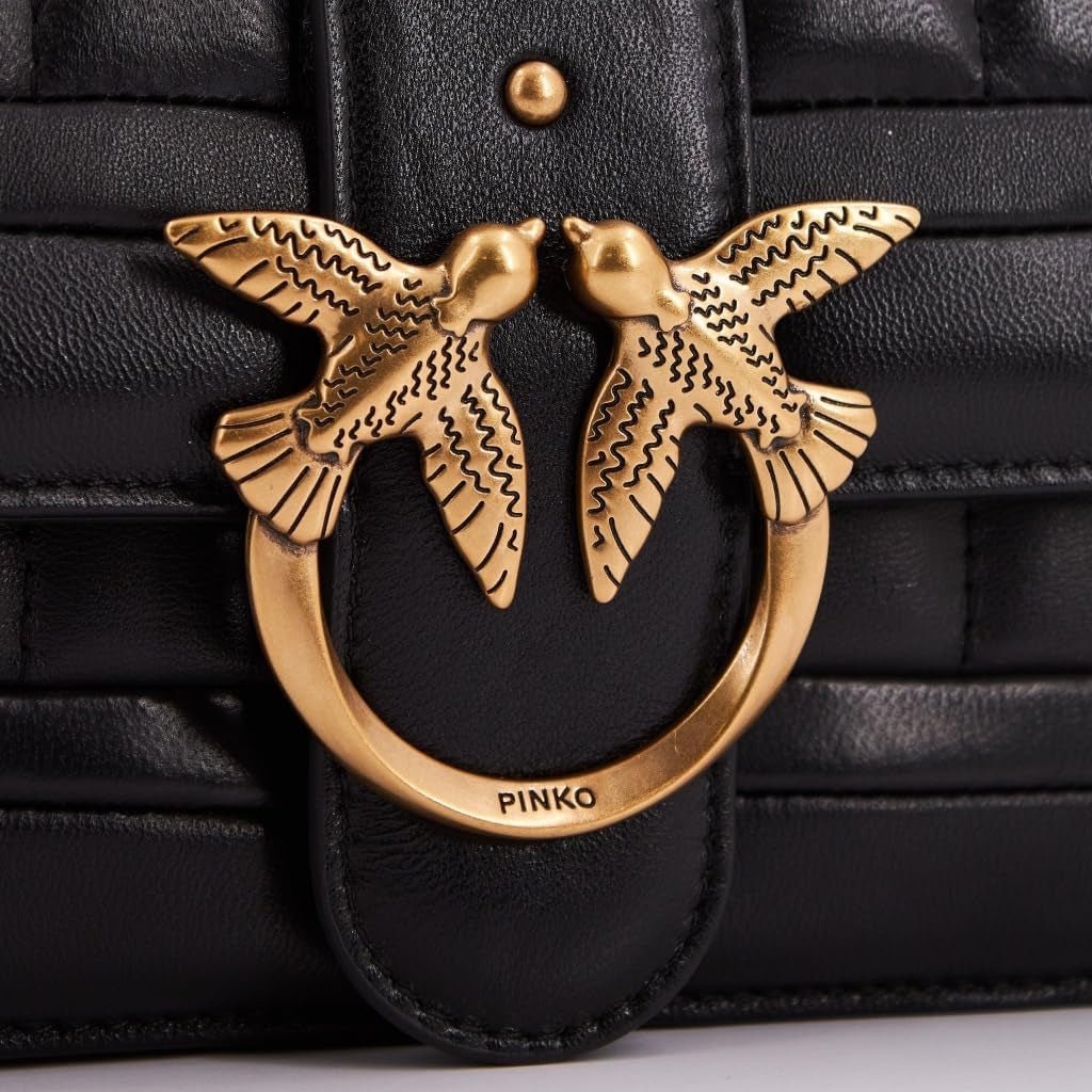 Pinko Ladies Love One Mini Cl Single Side Sheep Nappa Line Quilt Bag Borse da Donna Naty Shop