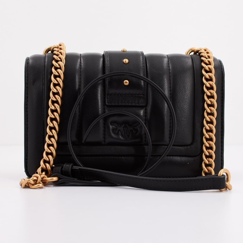 Pinko Ladies Love One Mini Cl Single Side Sheep Nappa Line Quilt Bag Borse da Donna Naty Shop